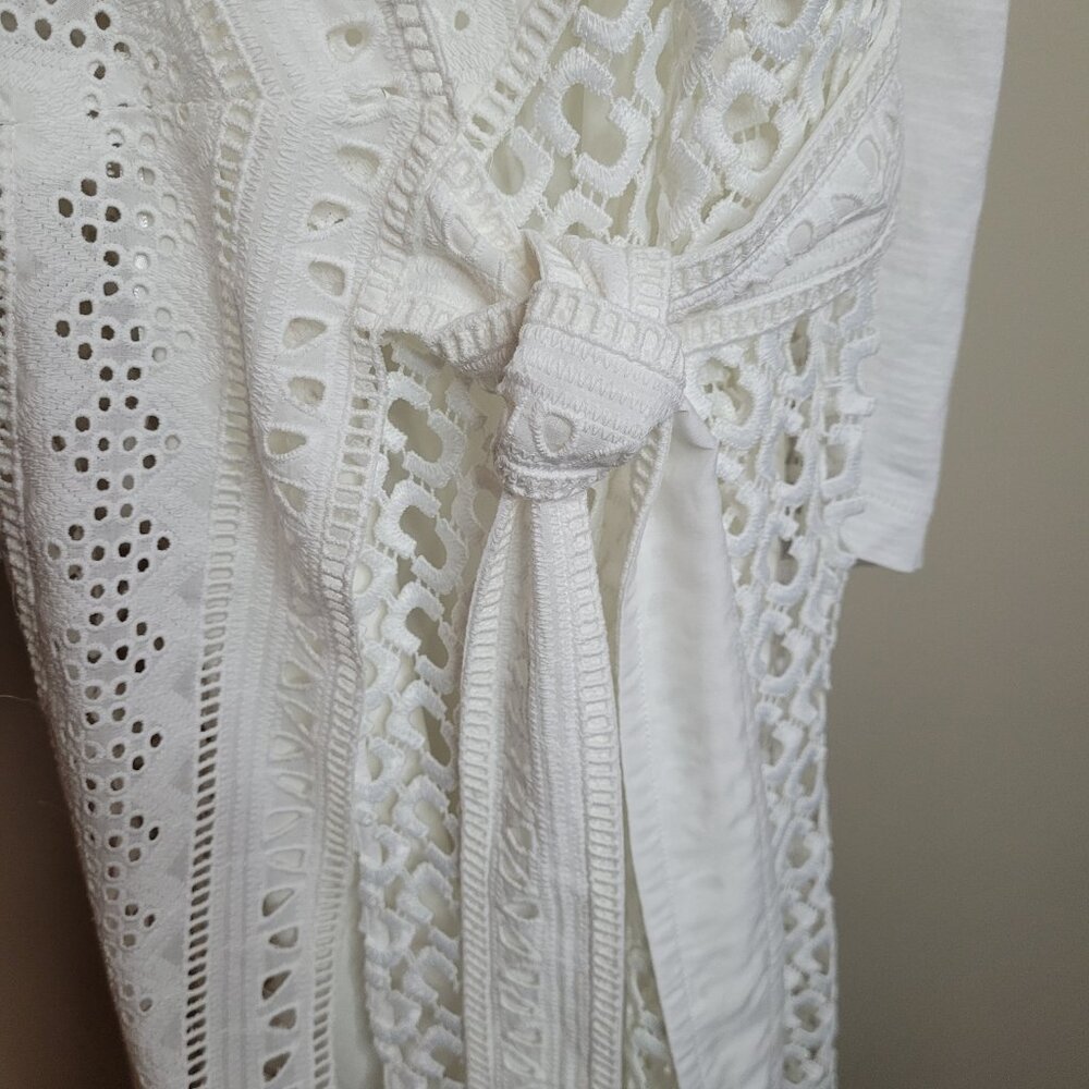 White Evangelia White Wrap Dress by Diane Von Furstenberg - Picture 7 of 15